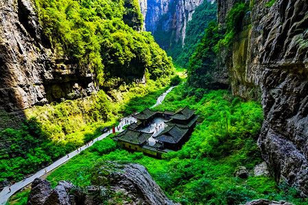 梅西世界杯夺冠摄影照片_重庆，中国最有名的地方的山谷中中国的世界遗产景观武隆国家公园