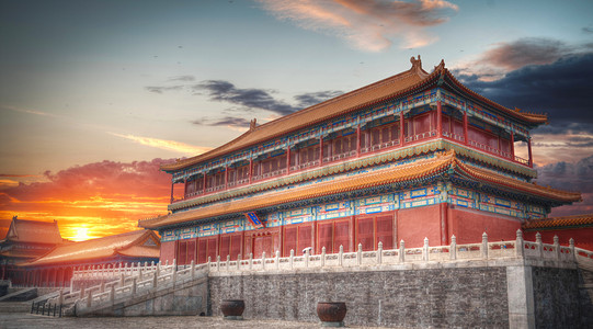 紫禁城是世界上最大的宫殿建筑群位于中国北京的心脏地带