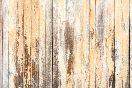 古老的木材质地和背景的老式色调。木板浅褐色木墙背景.