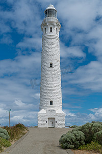 澳大利亚海角 Leeuwin-2018年2月7日: Leeuwin 角的灯塔, 澳大利亚最西南的点, 印度洋在2018年2月7日在澳大利亚西部与南大洋相遇