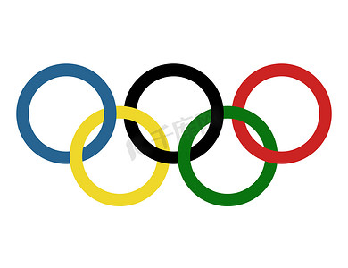 2020摄影照片_奥运五环图解。奥运会的象征。2020年奥运会东京yo