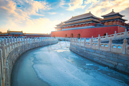 北京市紫禁城水门(子午门)