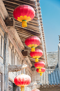 山西年摄影照片_山西中国-2015 年 8 月 29 日︰ Dayuan(Folk Museum) 谷城。山西省临汾市著名的历史古迹.