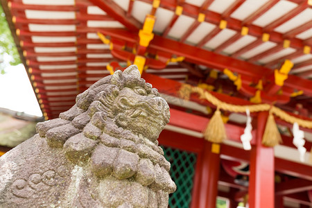 太宰府神社狮子雕像