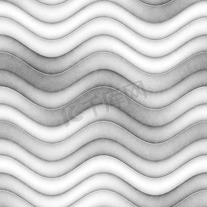光栅无缝的灰度纹理。渐变的波浪线条模式。微妙的抽象背景