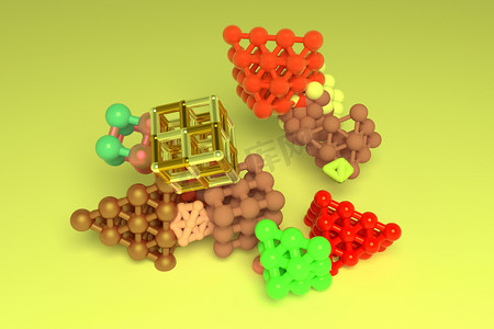 分子风格的概念, 互锁的正方形或金字塔, 为 
