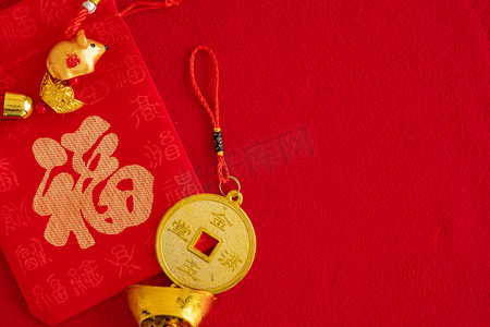 2020新年摄影照片_带着金鼠2020的中国新年.