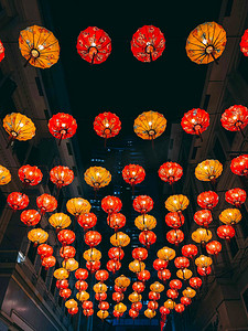 菲律宾马尼拉Binondo的中国灯笼