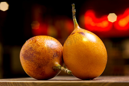 Exotic passion fruit, still life on the market