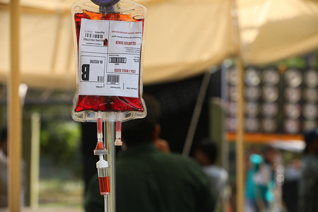 印度农村地区献血营
