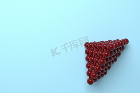 分子风格概念，锁在一起的金字塔，用于设计 tex