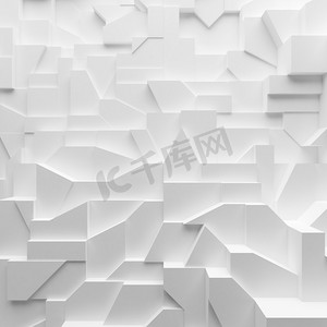 几何色块抽象的多边形，作为墙体裂缝