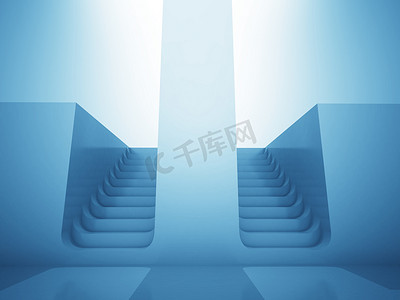 两个楼梯方式决定中蓝色光的概念