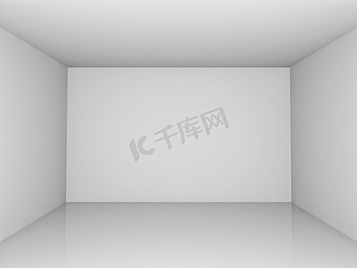3dmax模型摄影照片_3d 展厅与白色反射楼