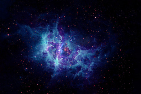 深空中美丽的蓝色星系美国航天局为任何目的提供的这一图像的内容
