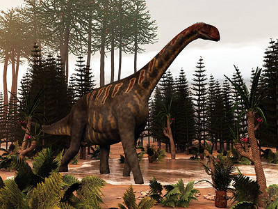 Jobaria恐龙- 3D渲染