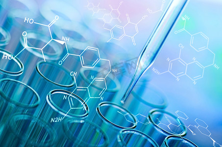 医疗实验室摄影照片_科学实验室试管