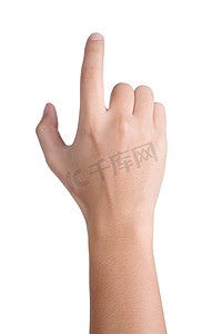标志的手型单击孤立
