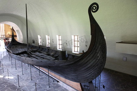 真正的海盗船，在挪威的博物馆