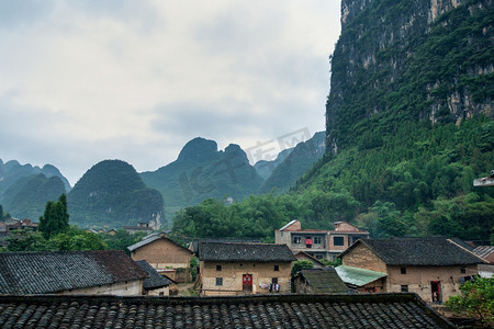 Traditional village in rural China