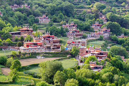 在中国四川丹巴藏族村