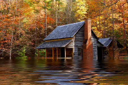 水淹爱荷华州房子