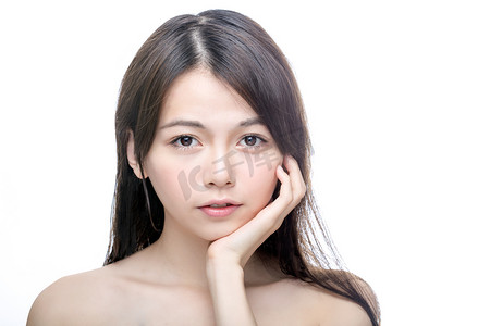 中国女人的画像清除皮肤