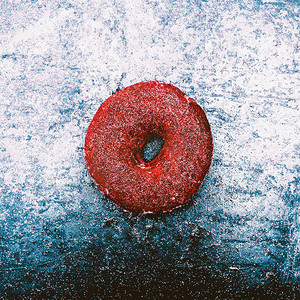 donut摄影照片_甜甜圈时尚概念闪耀雪快餐最小 Des 闪闪发亮