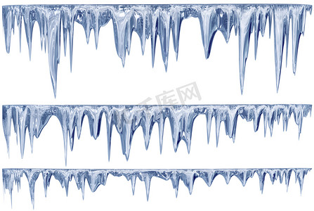 解冻的蓝影冰柱挂一套