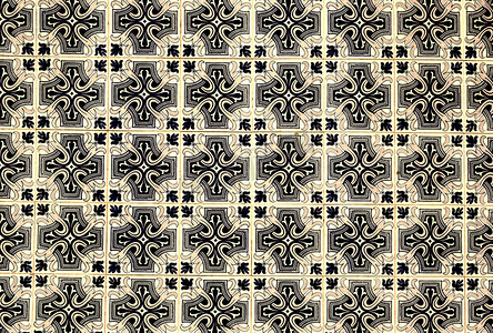 典型的摩洛哥瓷砖装饰  