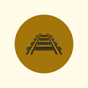 概况图标摄影照片_铁路标志符号.