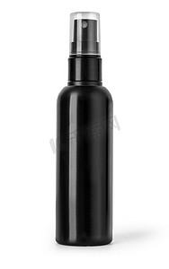 Black plastic bottle spray \