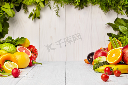 水果和蔬菜的边界