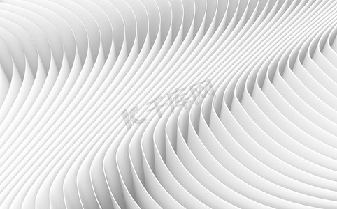 波浪几何曲线摄影照片_3d 呈现波浪纸页