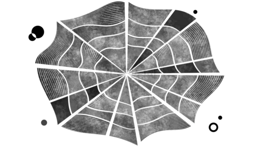 蜘蛛网线条粗糙条纹几何背景