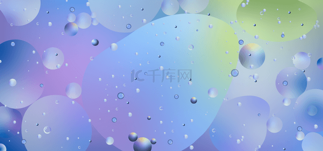 泡泡和油抽象风格彩色背景