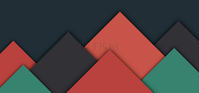 三角形复古配色深灰色色块背景
