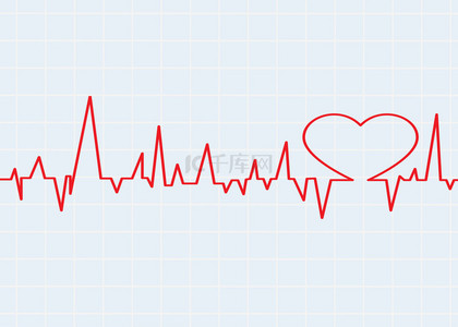 爱心线条简约心动背景
