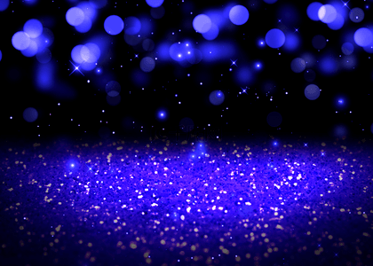 荧光创意艺术粉色背景蓝色发光乐谱无缝紫色渐变图案与雪花光效紫色