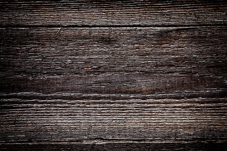 污迹斑斑的旧木板。暗色背景
