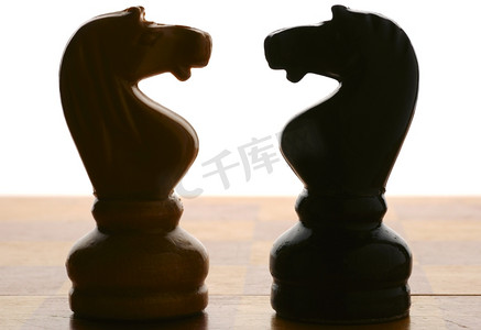 国际象棋骑士。对峙的概念