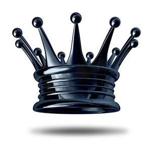 代表皇室和财富的金色皇冠，作为贵族和领导的奖励象征，孤立在白色上。