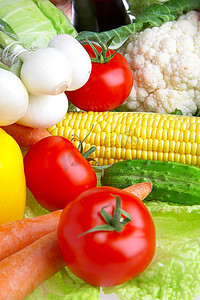健康生活月摄影照片_各种蔬菜的照片。健康食品