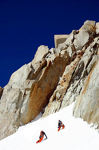 攀岩运动，勃朗峰，夏莫尼克斯，法国