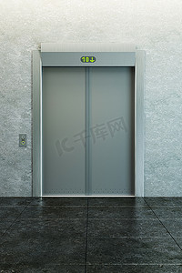 现代关门电梯