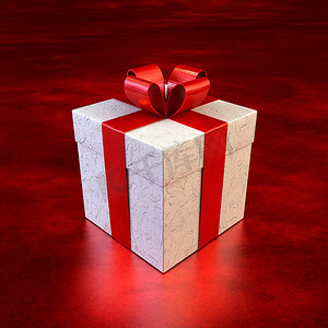 3d礼物盒子摄影照片_礼物和锐利盒子的3D渲染