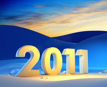 2011新年，3D渲染