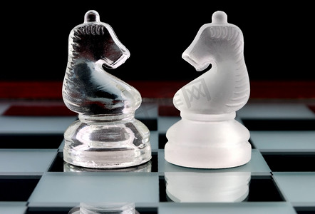 国际象棋骑士。对峙的概念