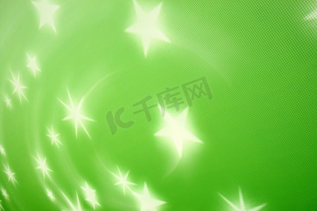 抽象星光摄影照片_绿色星光抽象背景
