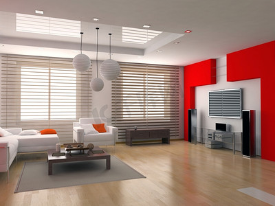 现代室内设计（privat公寓3d渲染）